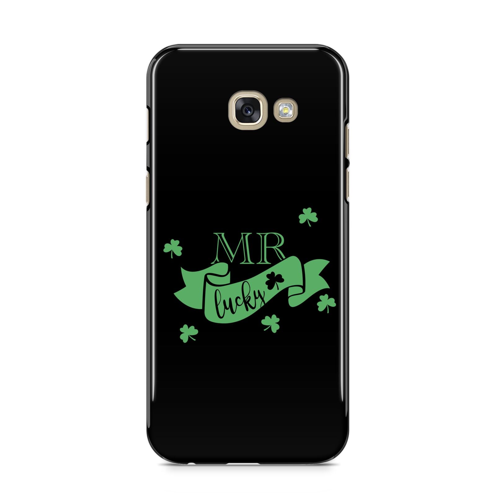 Mr Lucky Samsung Galaxy A5 2017 Case on gold phone