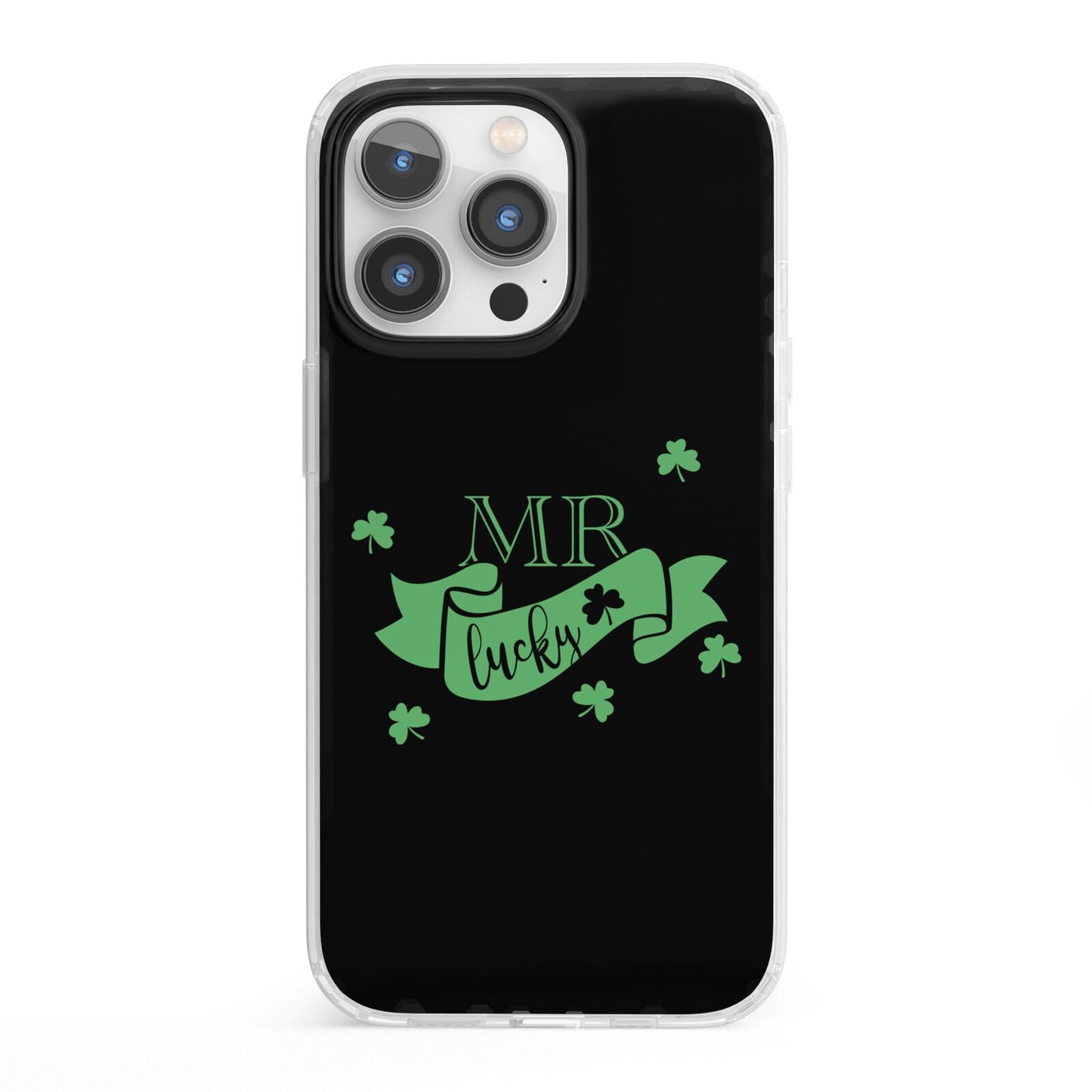 Mr Lucky iPhone 13 Pro Clear Bumper Case