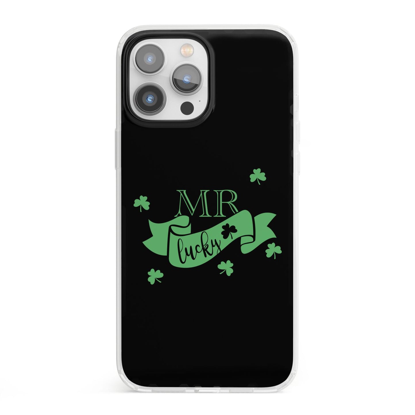 Mr Lucky iPhone 13 Pro Max Clear Bumper Case