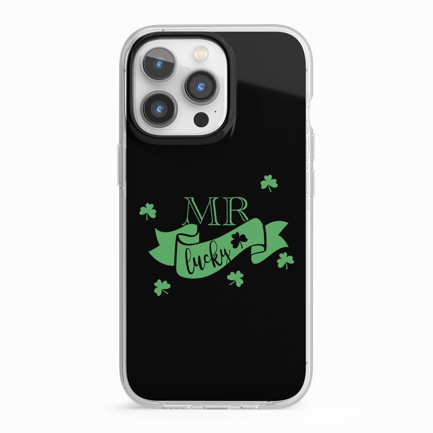 Mr Lucky iPhone 13 Pro TPU Impact Case with White Edges