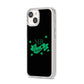 Mr Lucky iPhone 14 Clear Tough Case Starlight Angled Image
