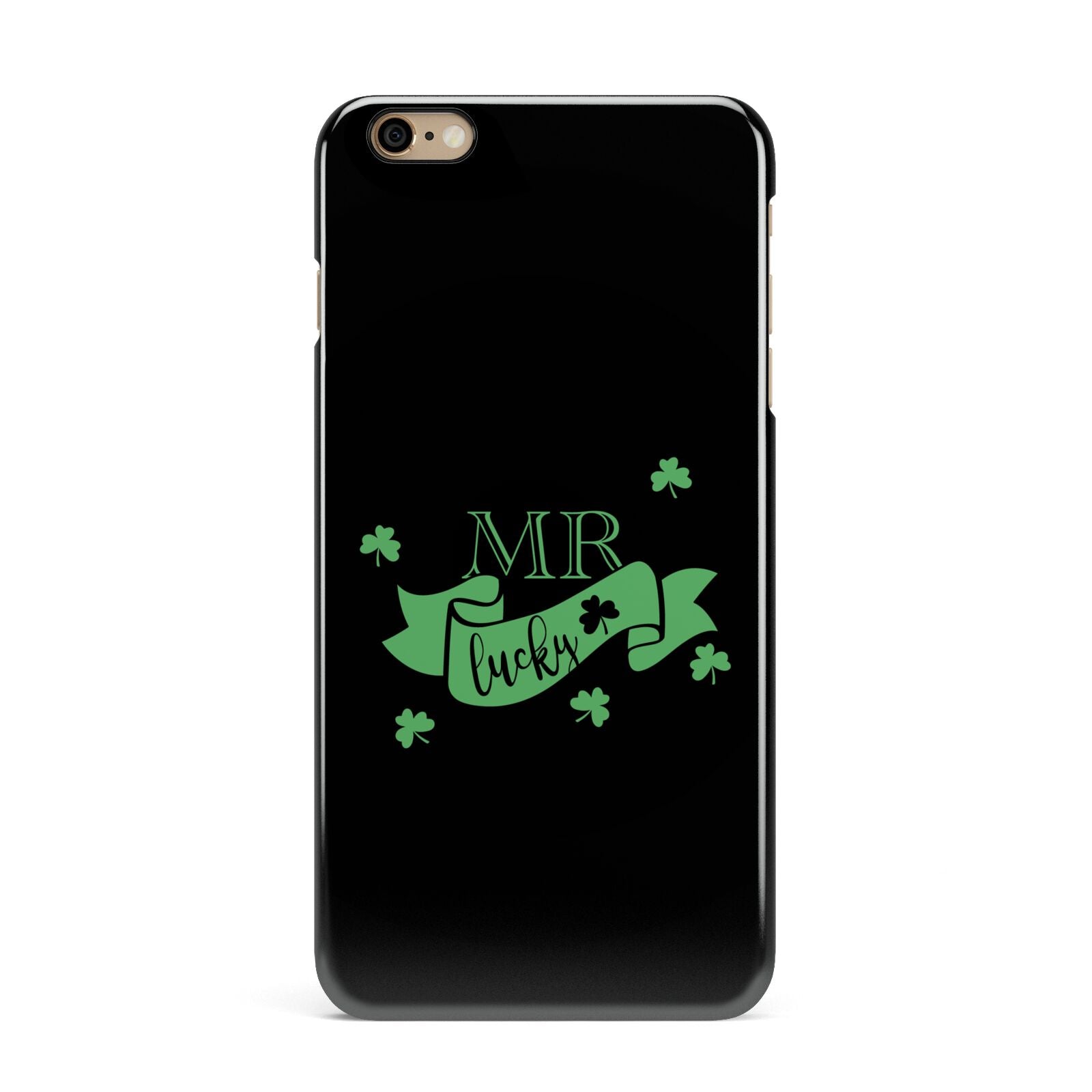 Mr Lucky iPhone 6 Plus 3D Snap Case on Gold Phone