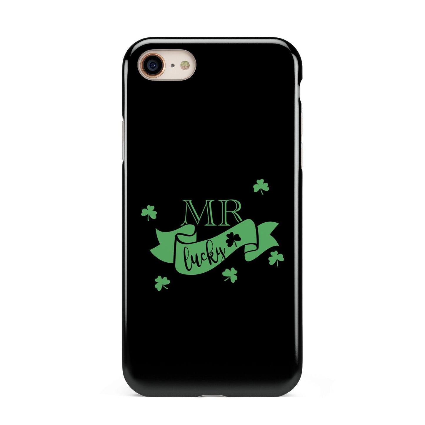 Mr Lucky iPhone 8 3D Tough Case on Gold Phone
