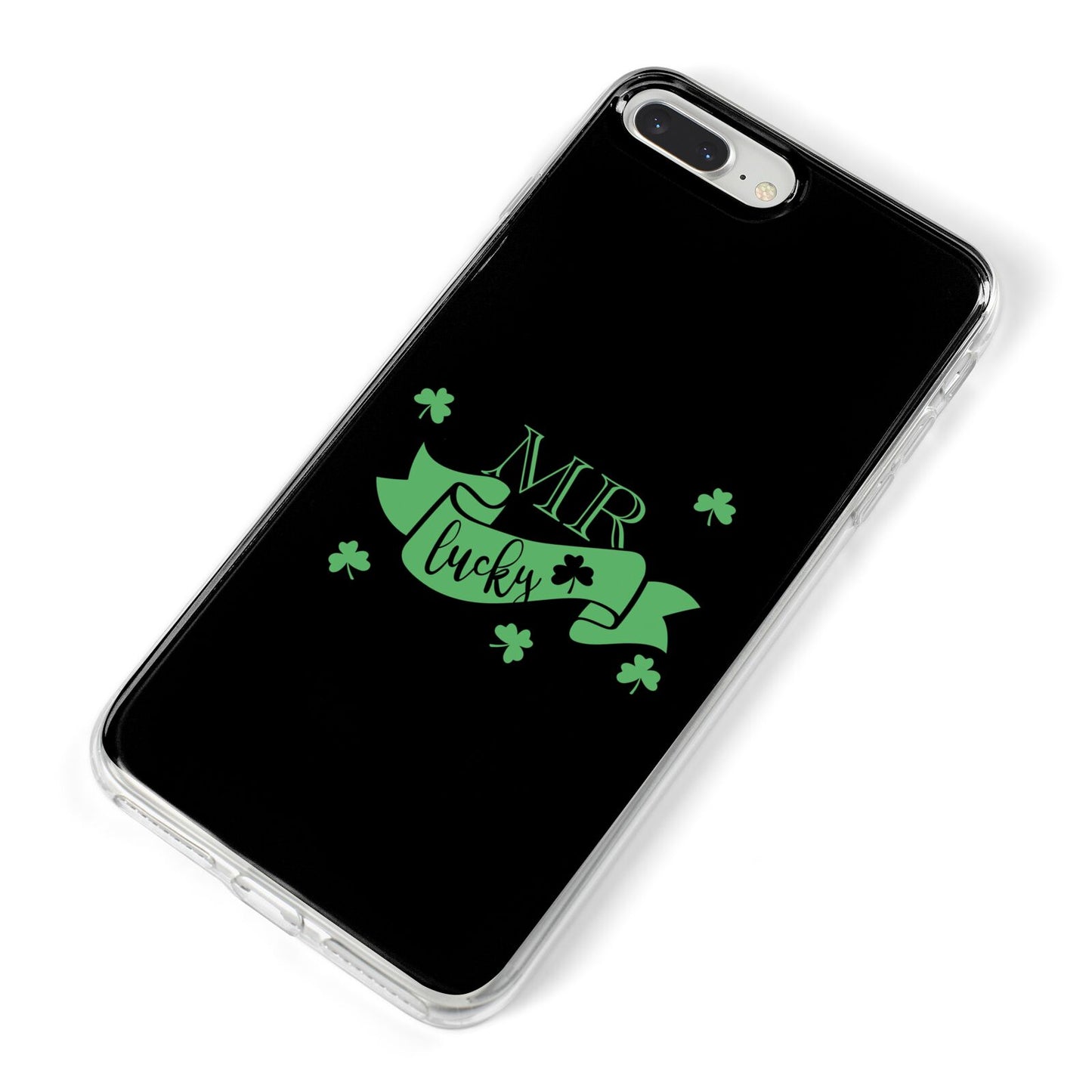 Mr Lucky iPhone 8 Plus Bumper Case on Silver iPhone Alternative Image