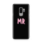 Mr Samsung Galaxy S9 Plus Case on Silver phone