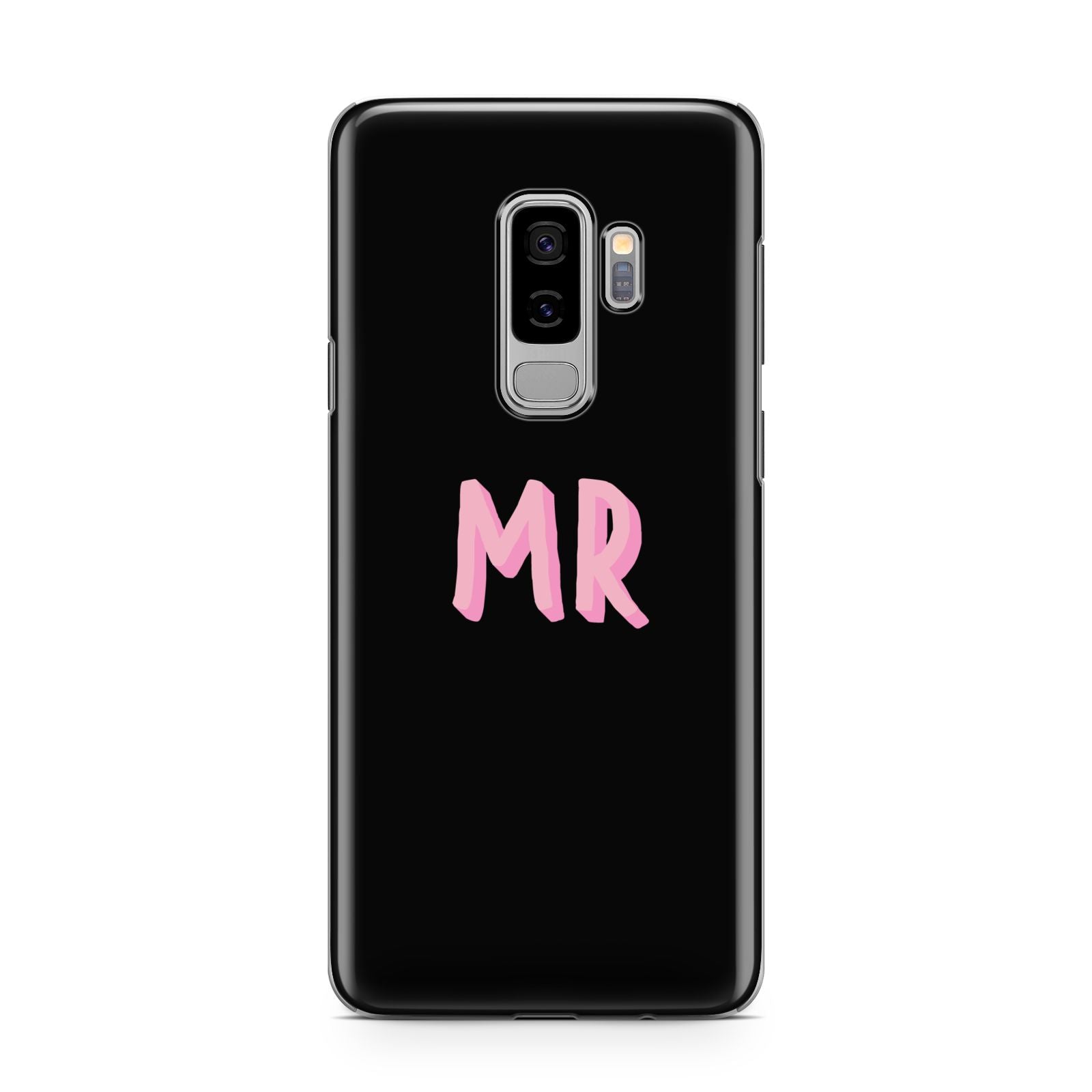 Mr Samsung Galaxy S9 Plus Case on Silver phone