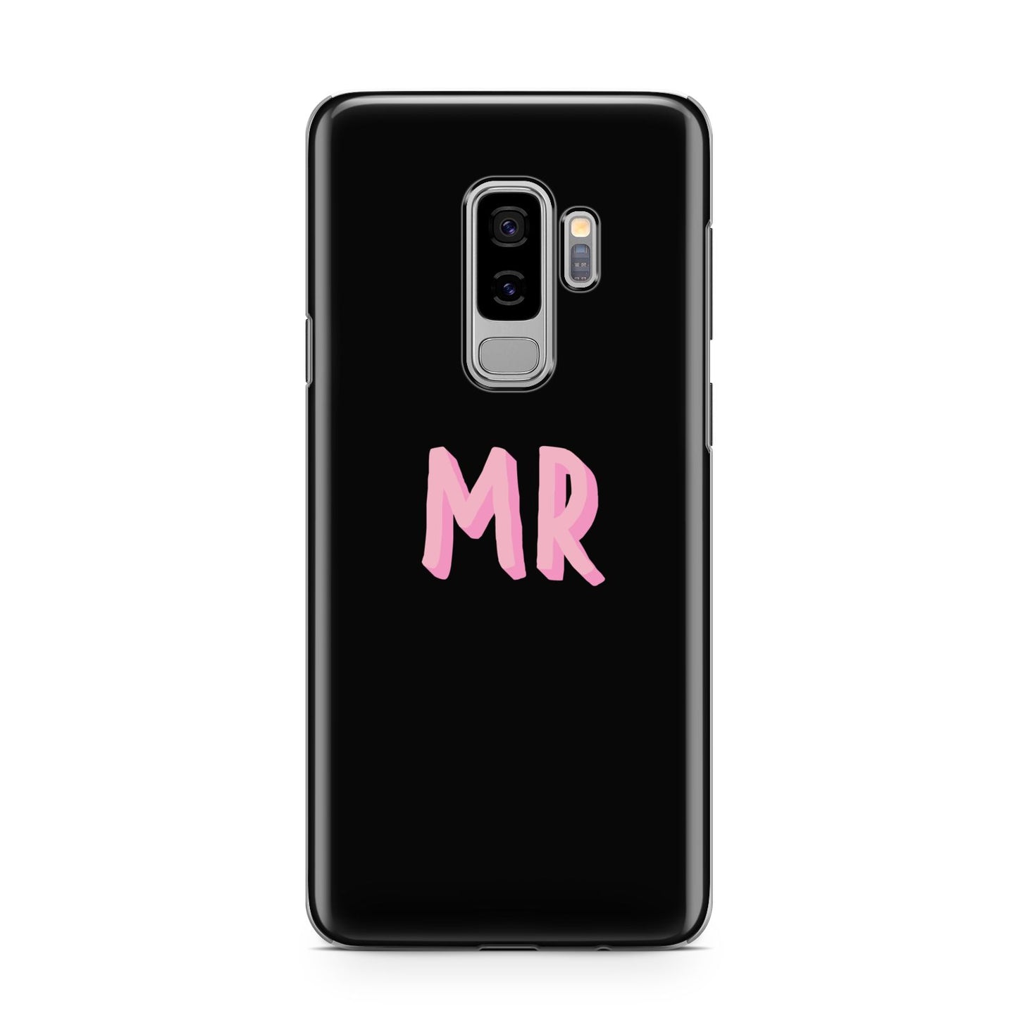 Mr Samsung Galaxy S9 Plus Case on Silver phone