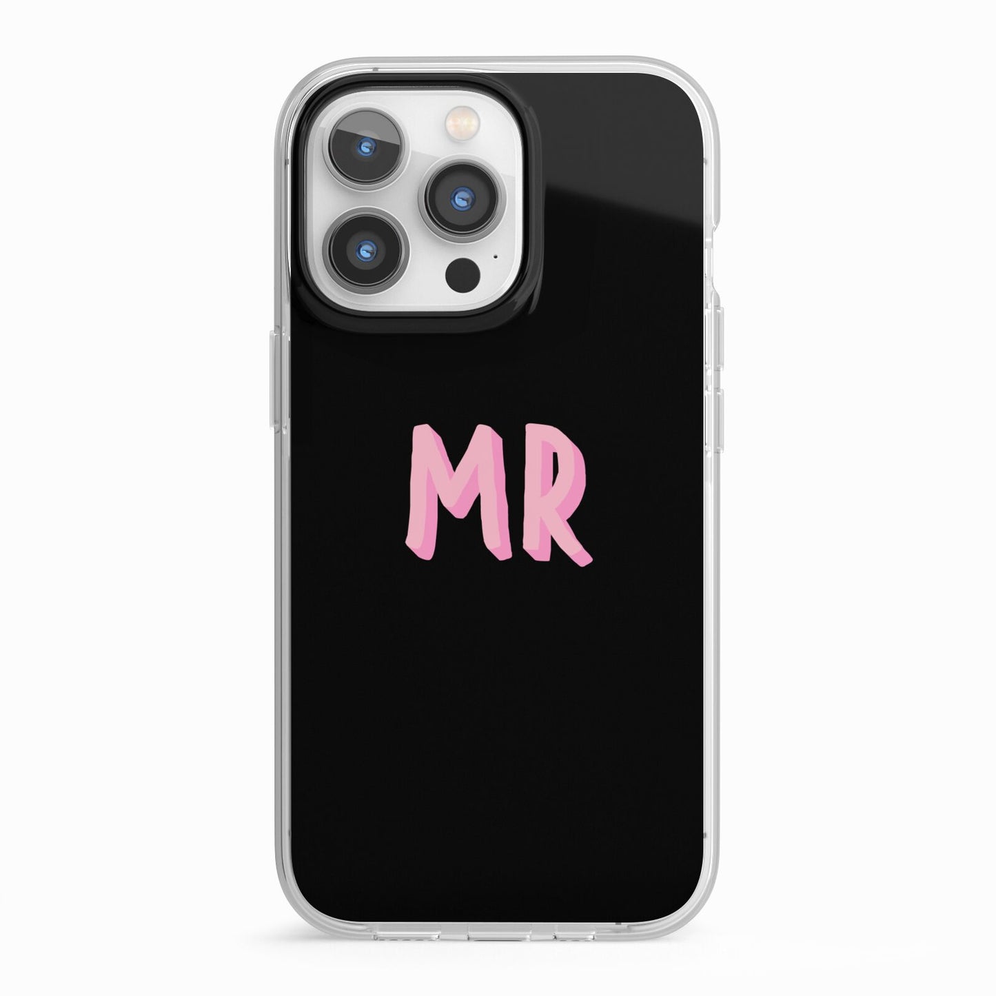 Mr iPhone 13 Pro TPU Impact Case with White Edges