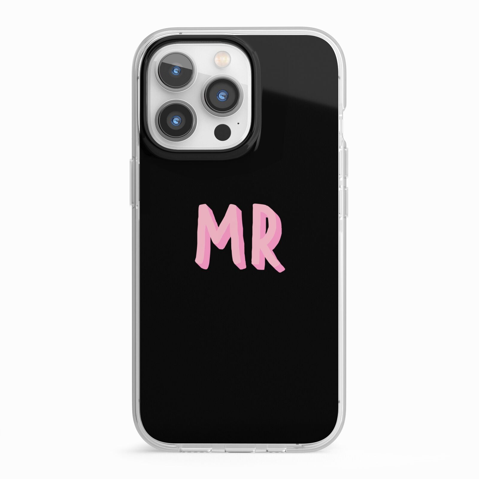 Mr iPhone 13 Pro TPU Impact Case with White Edges