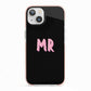 Mr iPhone 13 TPU Impact Case with Pink Edges