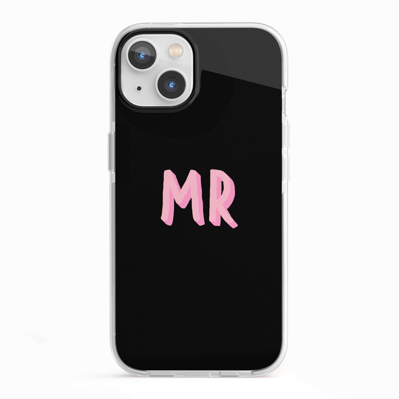 Mr iPhone 13 TPU Impact Case with White Edges