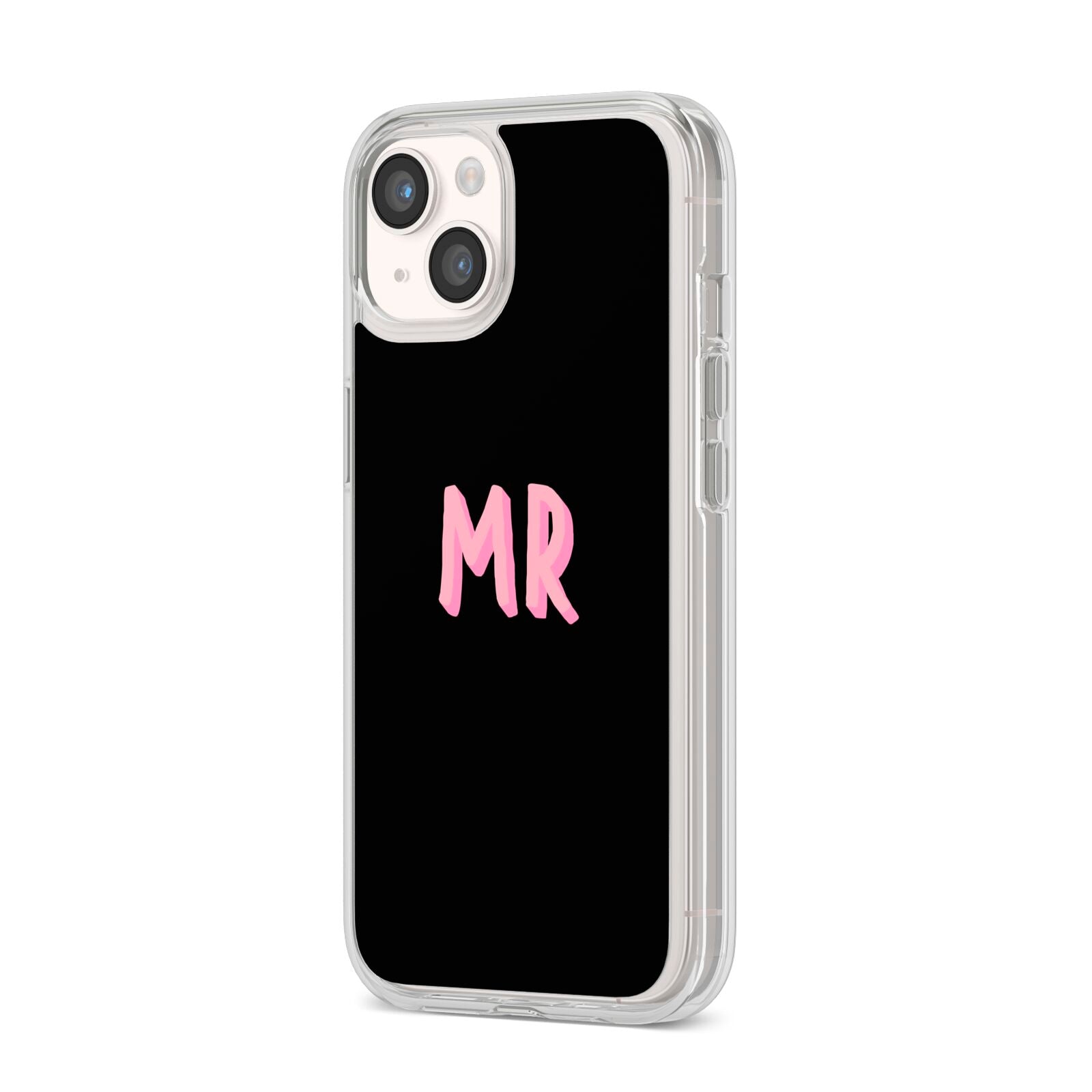 Mr iPhone 14 Clear Tough Case Starlight Angled Image