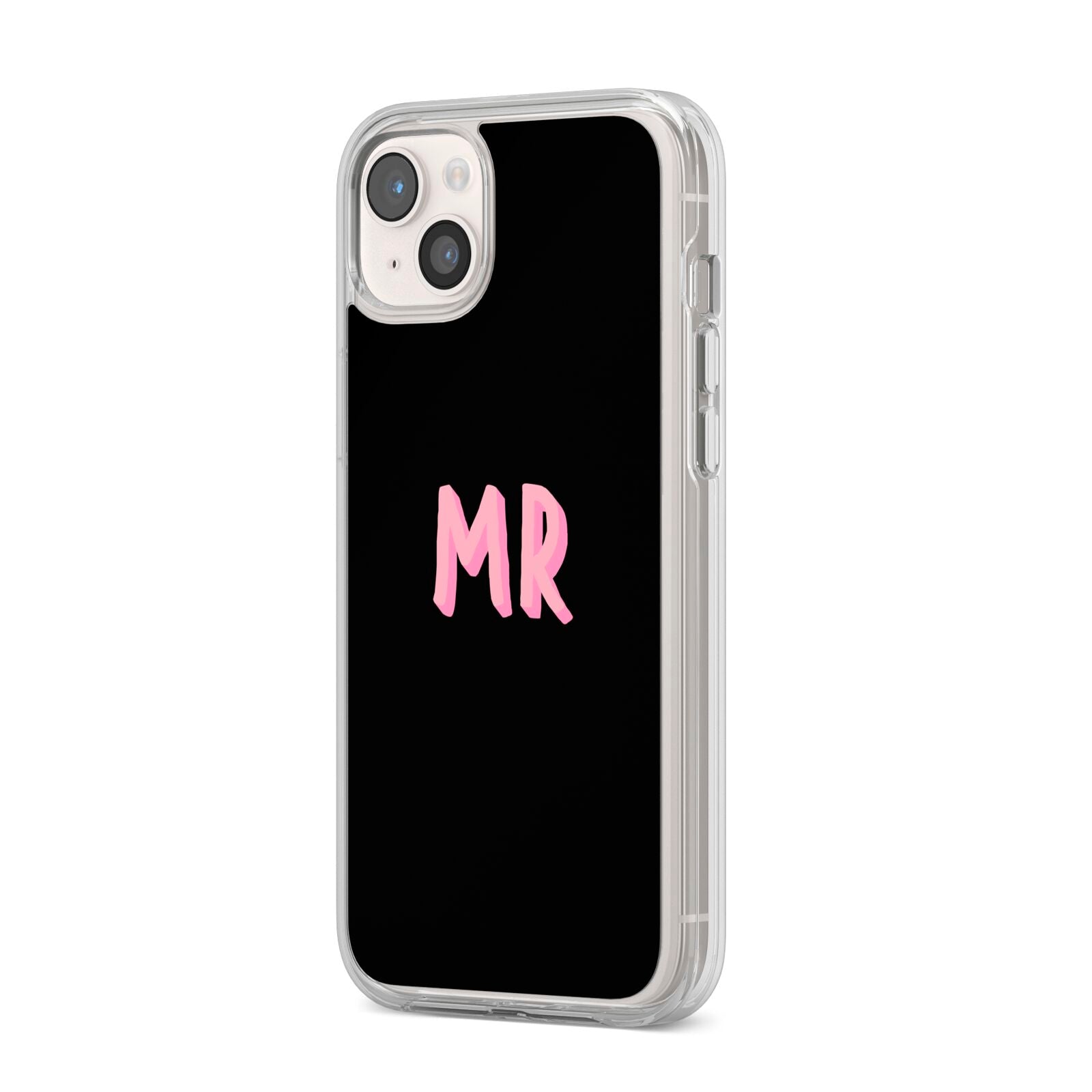 Mr iPhone 14 Plus Clear Tough Case Starlight Angled Image