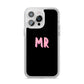 Mr iPhone 14 Pro Max Clear Tough Case Silver