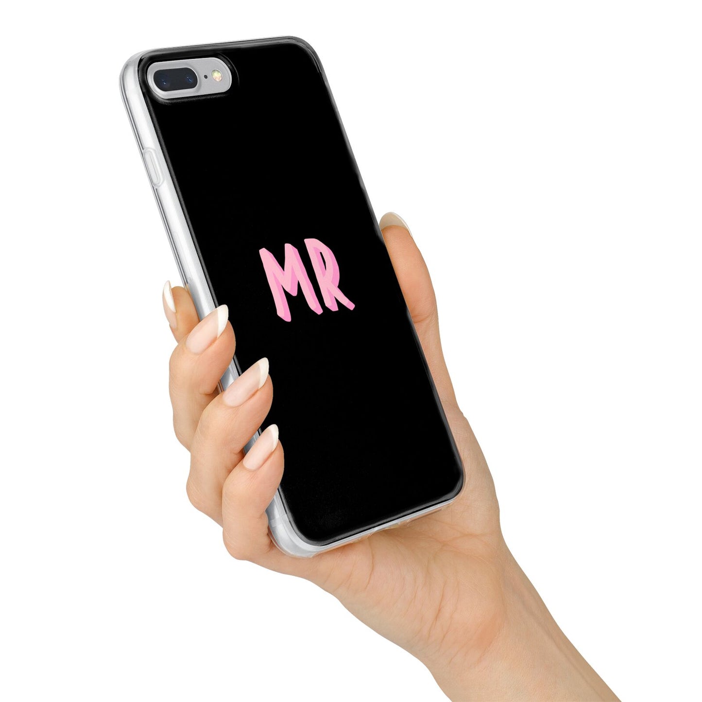 Mr iPhone 7 Plus Bumper Case on Silver iPhone Alternative Image