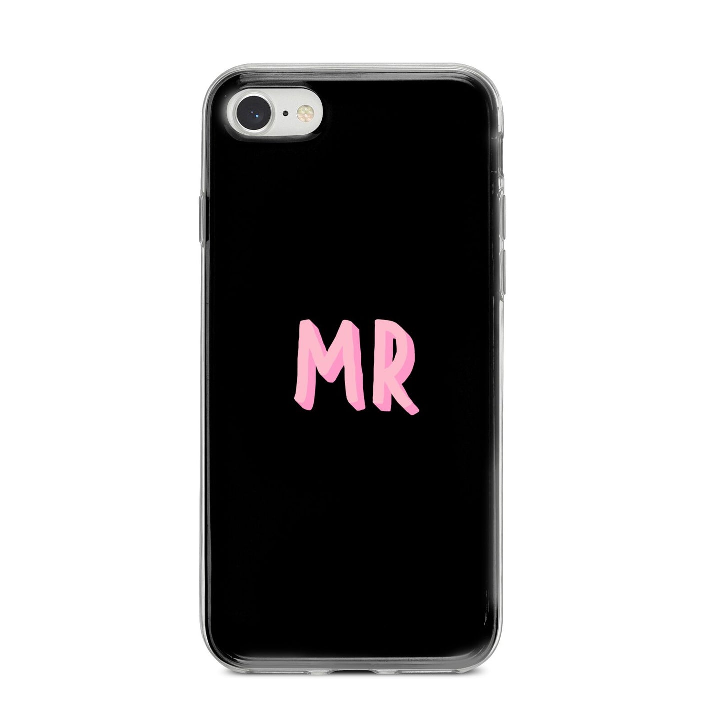 Mr iPhone 8 Bumper Case on Silver iPhone