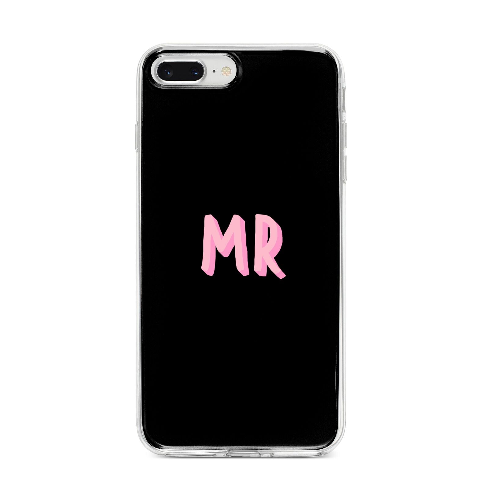 Mr iPhone 8 Plus Bumper Case on Silver iPhone