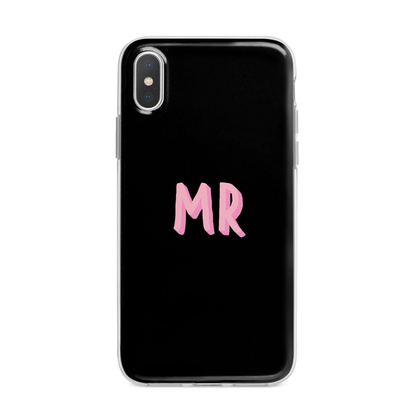 Mr iPhone X Bumper Case on Silver iPhone Alternative Image 1