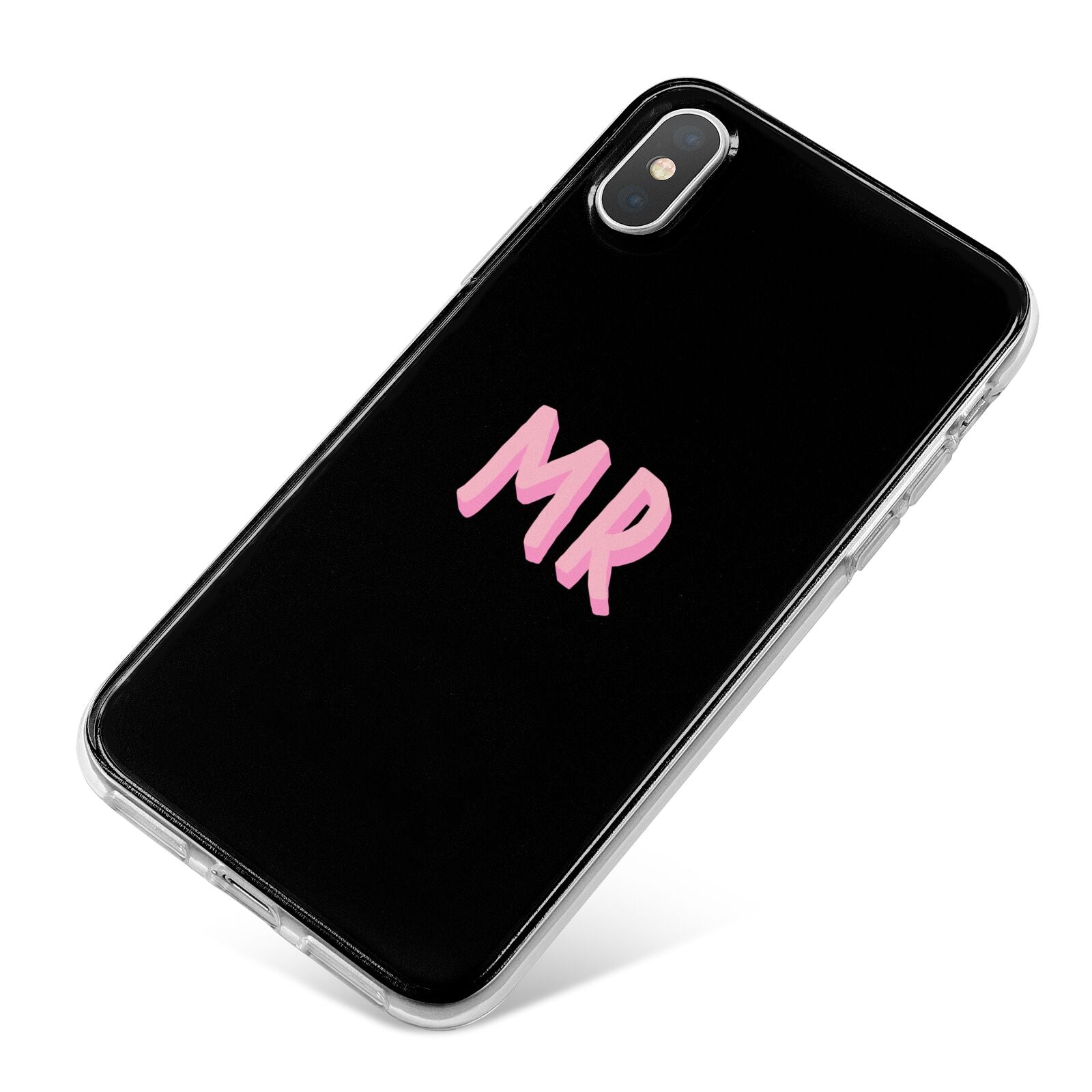 Mr iPhone X Bumper Case on Silver iPhone