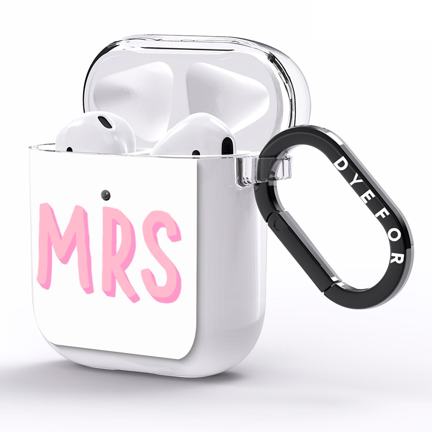 Mrs AirPods Clear Case Side Image