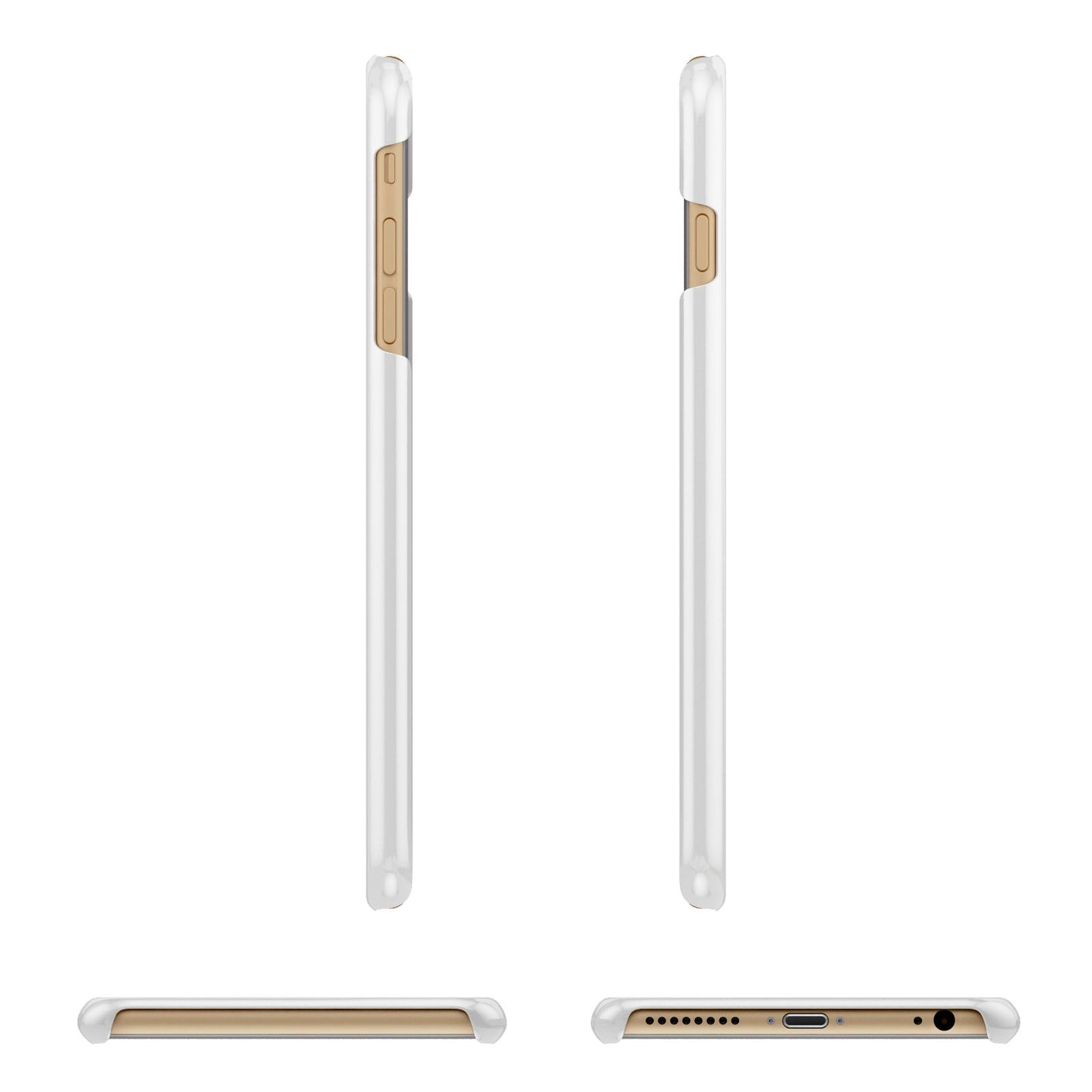 Mrs Apple iPhone 6 Plus 3D Wrap Snap Case Angled Images