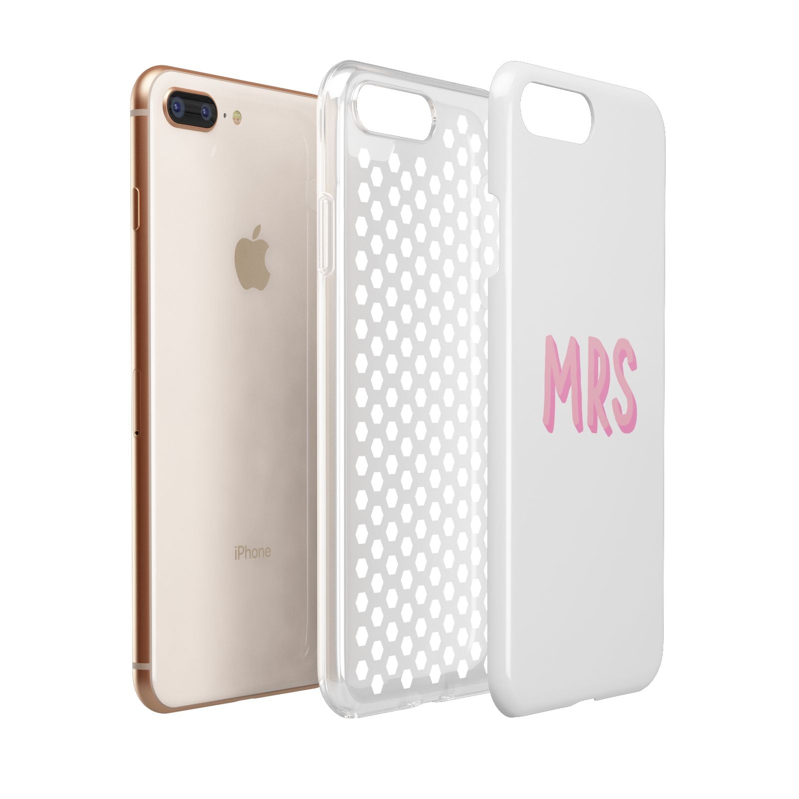 Mrs Apple iPhone 7 8 Plus 3D Tough Case Expanded View