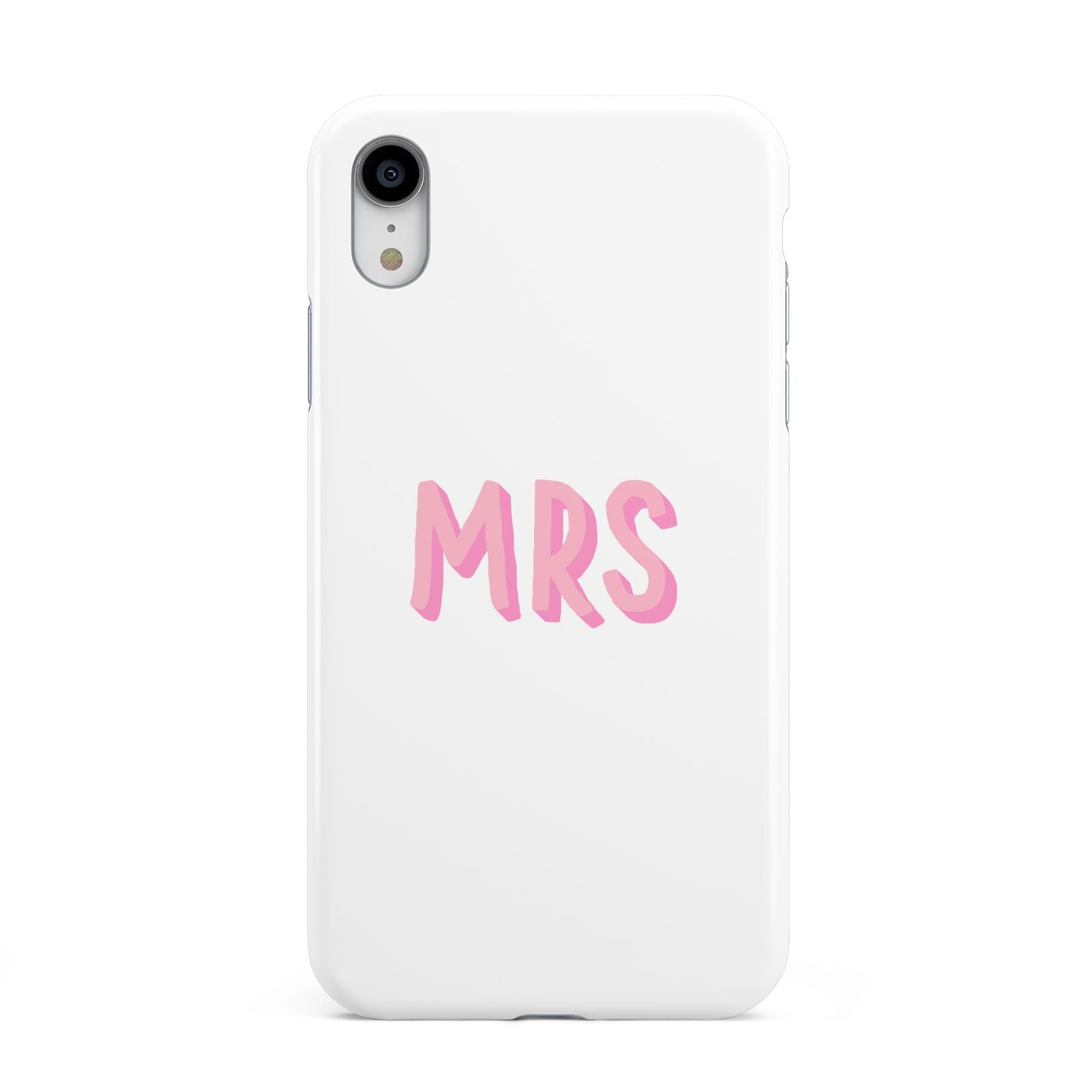 Mrs Apple iPhone XR White 3D Tough Case