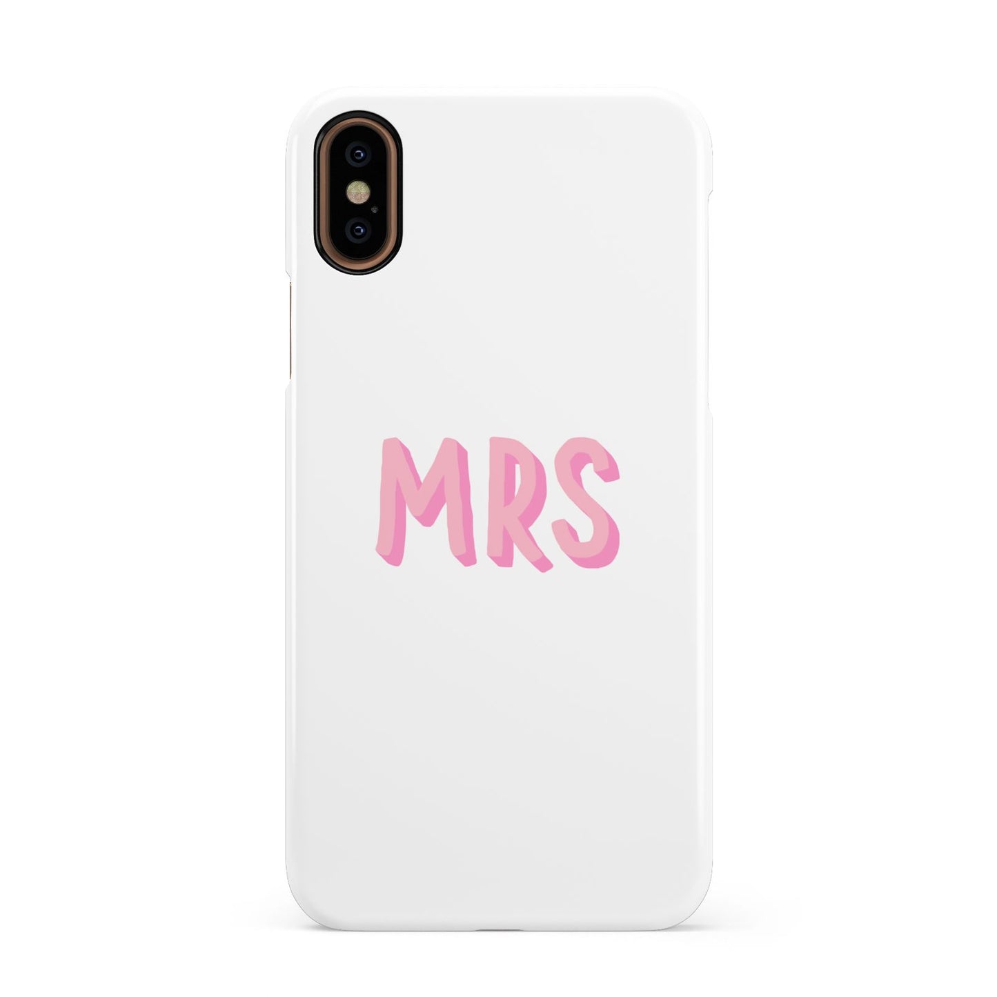 Mrs Apple iPhone XS 3D Snap Case