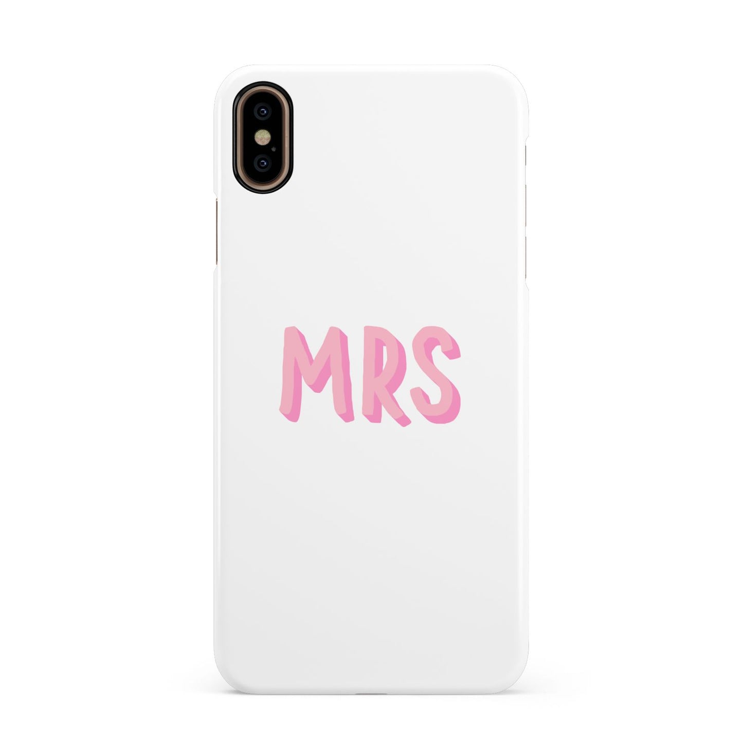Mrs Apple iPhone Xs Max 3D Snap Case