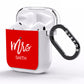 Mrs Custom AirPods Clear Case Side Image