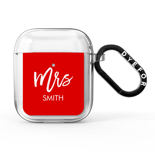 Mrs Custom AirPods Clear Case