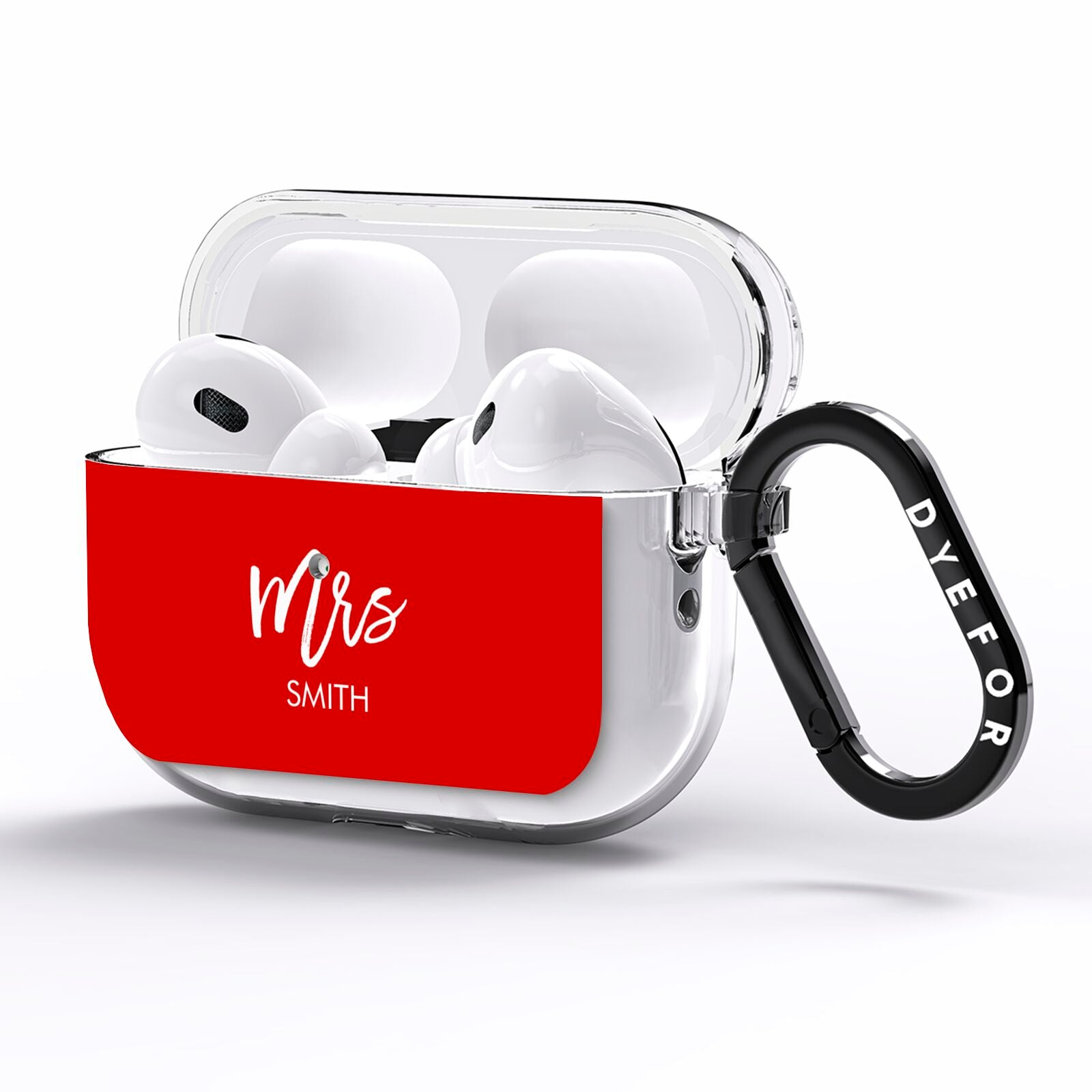 Mrs Custom AirPods Pro Clear Case Side Image