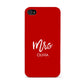 Mrs Custom Apple iPhone 4s Case