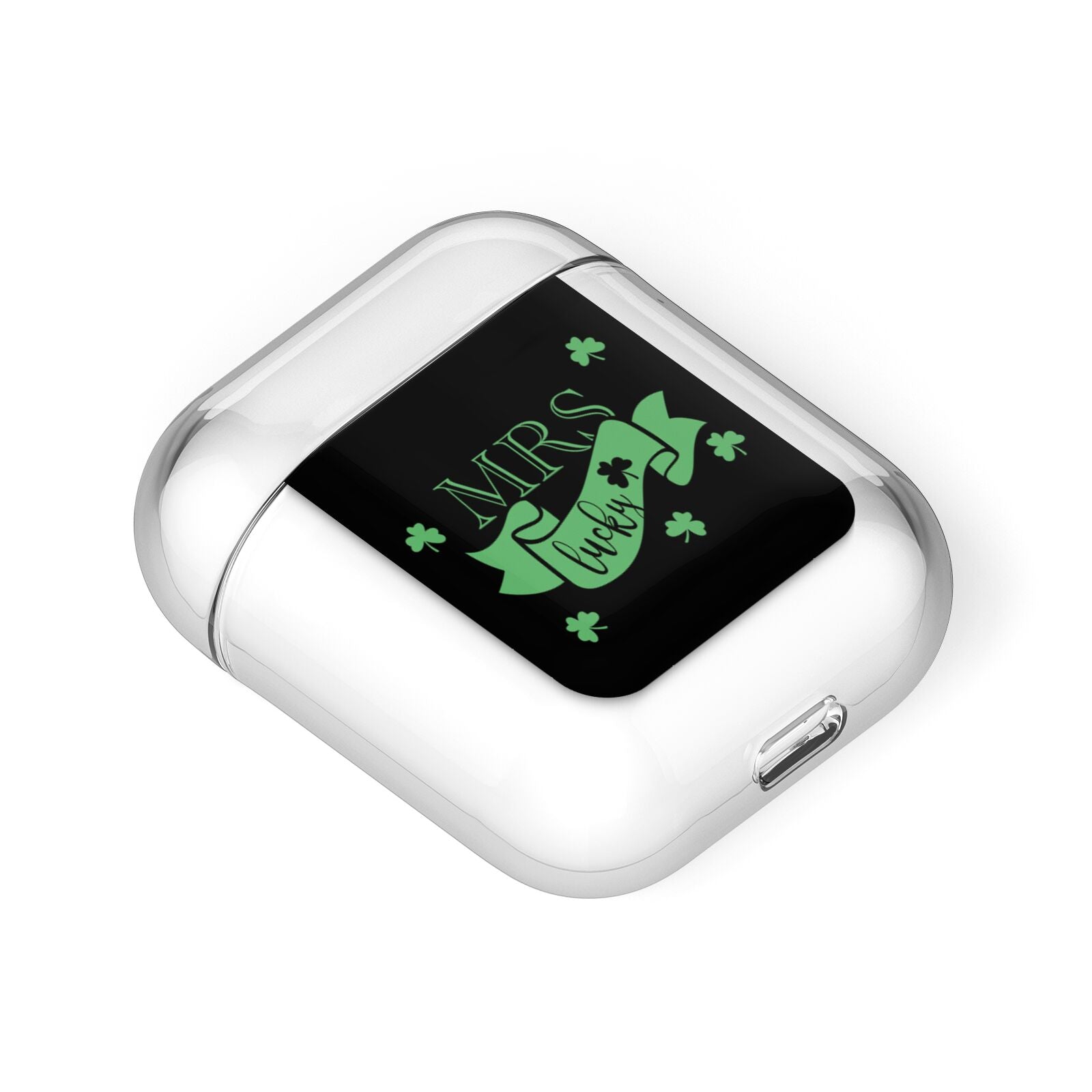 Mrs Lucky AirPods Case Laid Flat