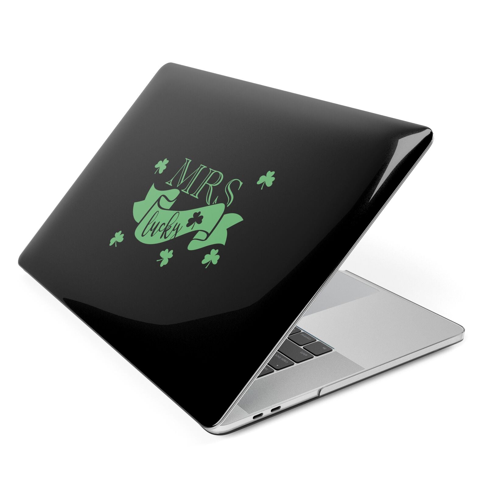 Mrs Lucky Apple MacBook Case Side View