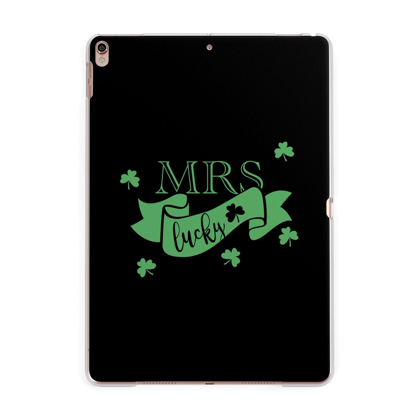 Mrs Lucky Apple iPad Rose Gold Case