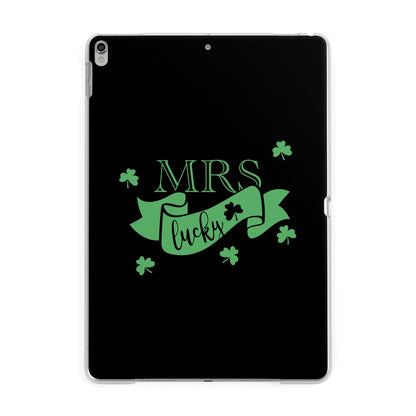 Mrs Lucky Apple iPad Silver Case