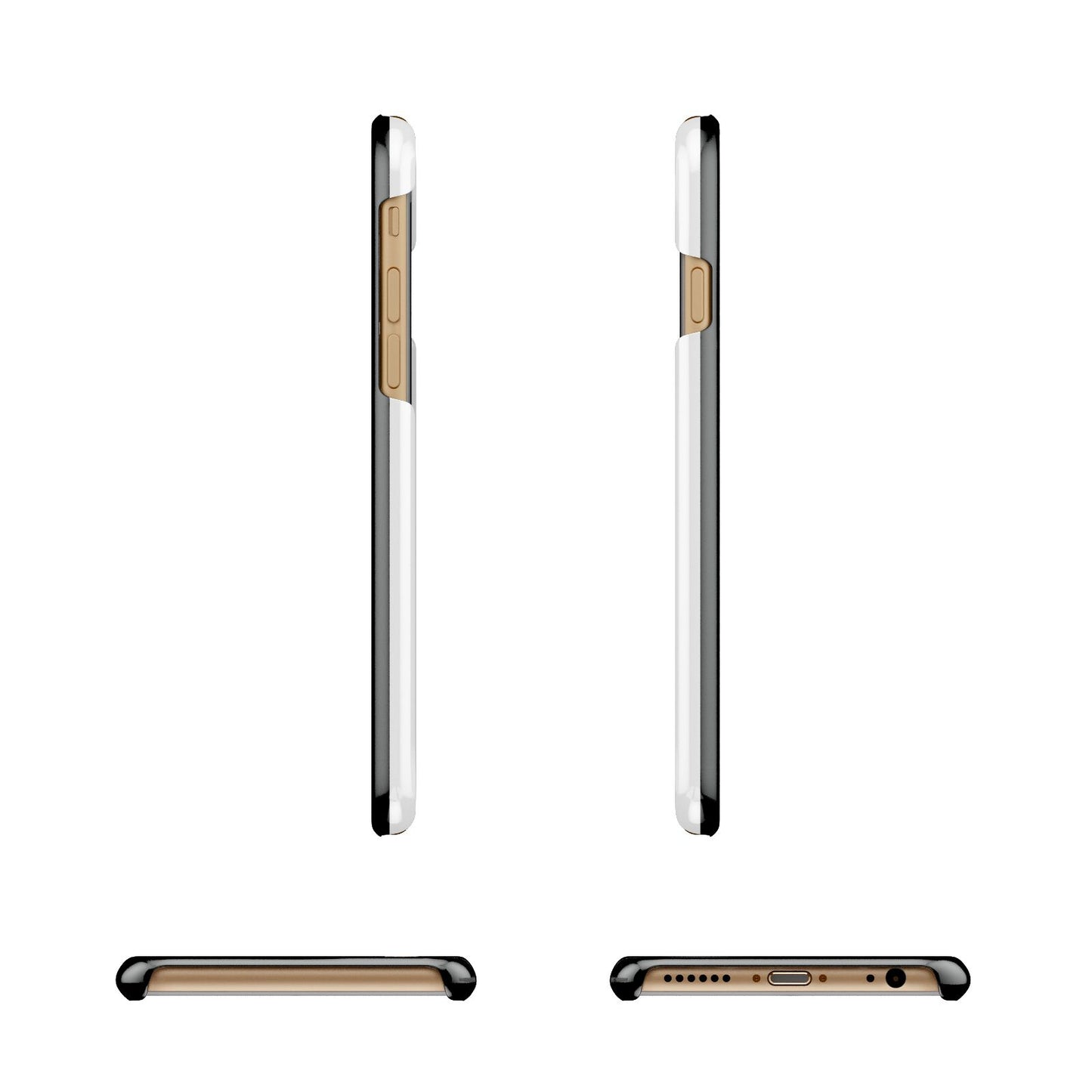 Mrs Lucky Apple iPhone 6 3D Wrap Snap Case Angled Images