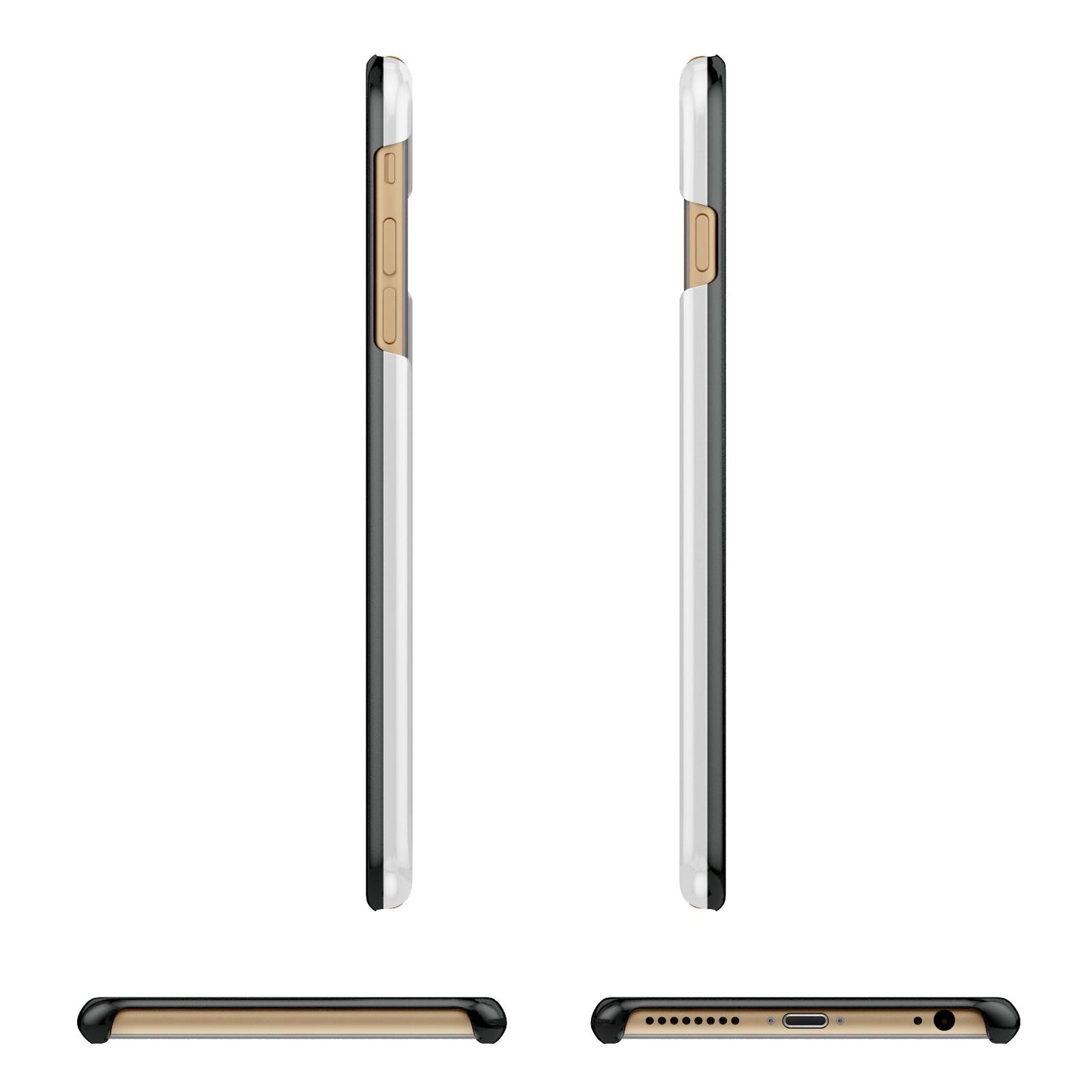 Mrs Lucky Apple iPhone 6 Plus 3D Wrap Snap Case Angled Images