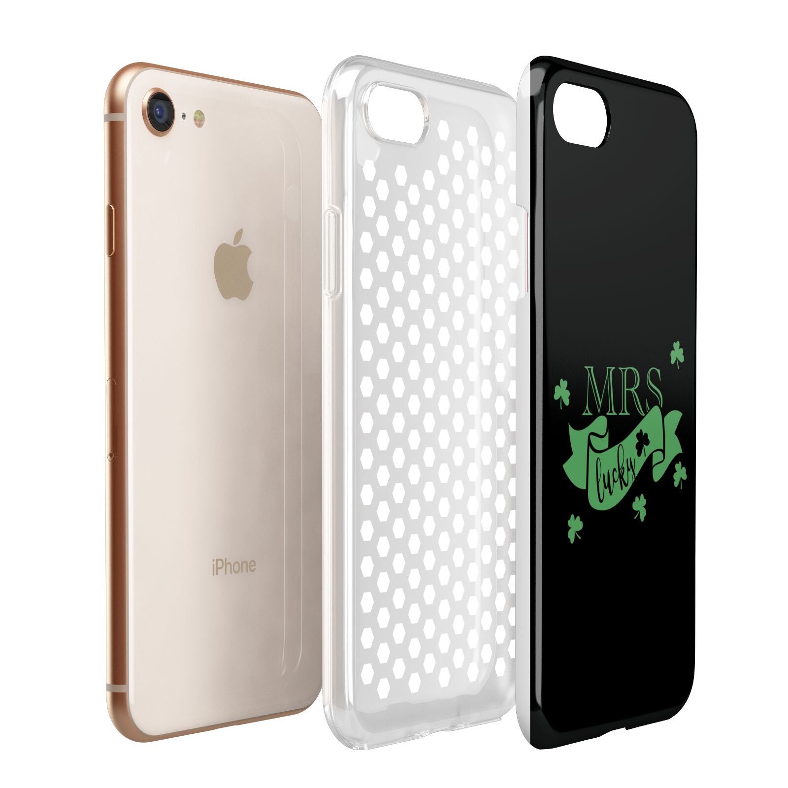 Mrs Lucky Apple iPhone 7 8 3D Tough Case Expanded View