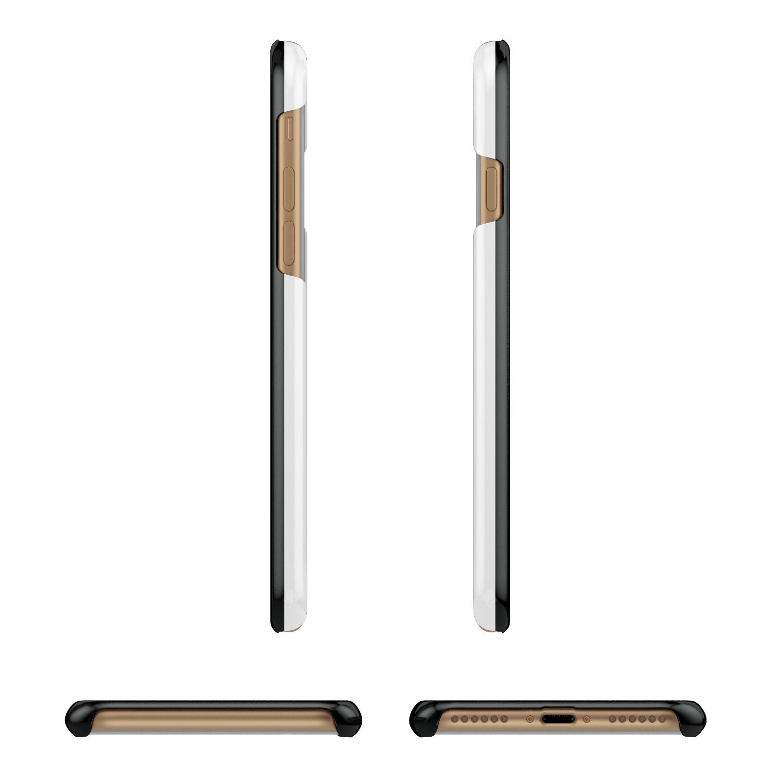 Mrs Lucky Apple iPhone 7 8 3D Wrap Snap Case Angled Images