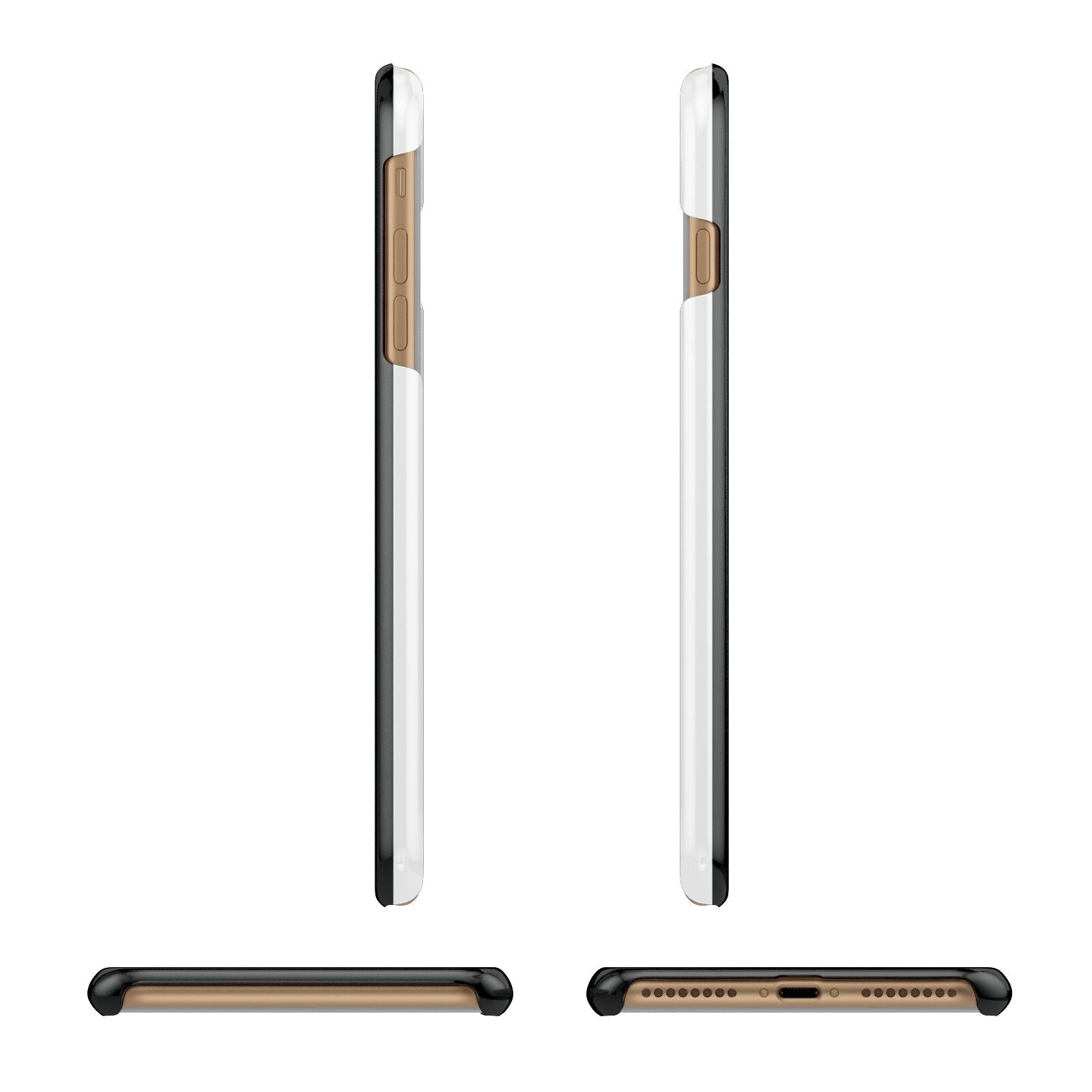 Mrs Lucky Apple iPhone 7 Plus 3D Wrap Snap Case Angled Images