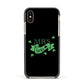 Mrs Lucky Apple iPhone Xs Impact Case Black Edge on Gold Phone
