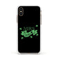 Mrs Lucky Apple iPhone Xs Impact Case White Edge on Gold Phone