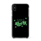 Mrs Lucky Apple iPhone Xs Max Impact Case Black Edge on Black Phone
