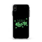Mrs Lucky Apple iPhone Xs Max Impact Case White Edge on Black Phone