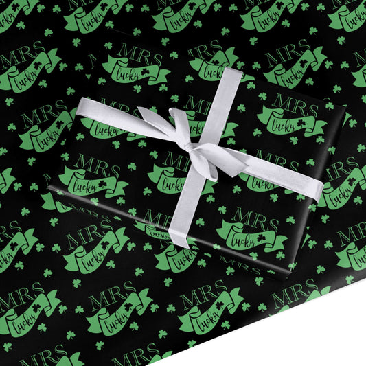 Mrs Lucky Custom Wrapping Paper