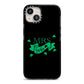 Mrs Lucky iPhone 13 Black Impact Case on Silver phone