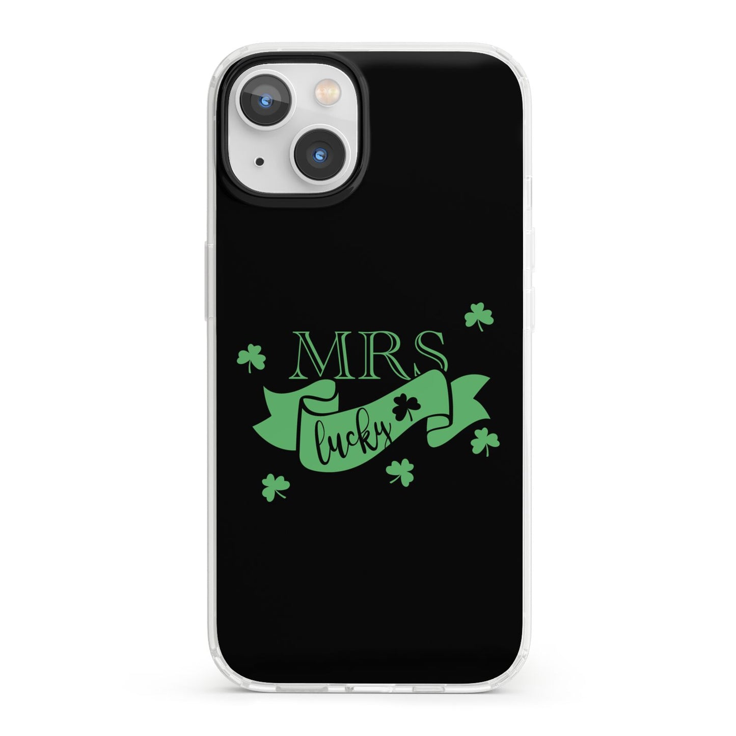 Mrs Lucky iPhone 13 Clear Bumper Case