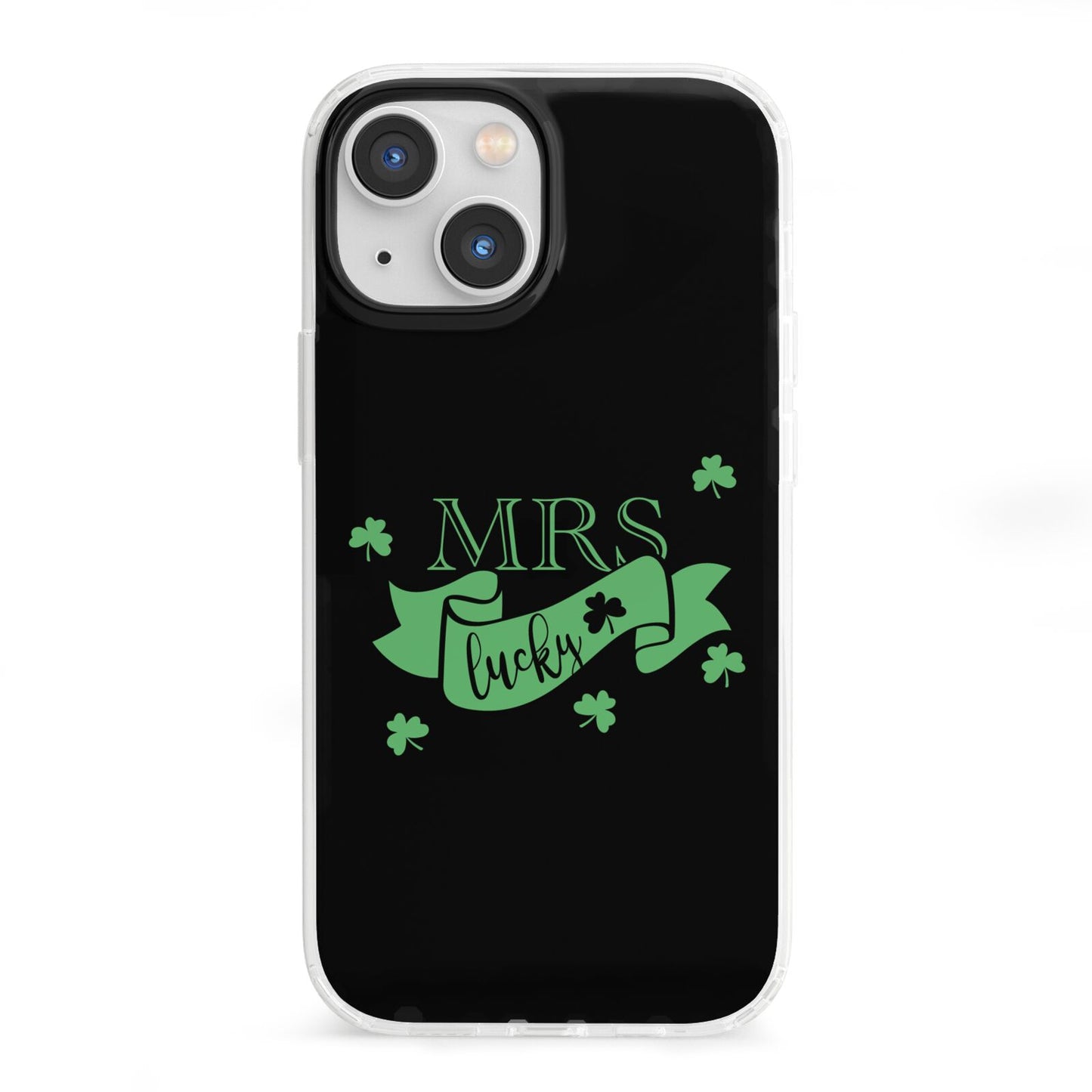 Mrs Lucky iPhone 13 Mini Clear Bumper Case